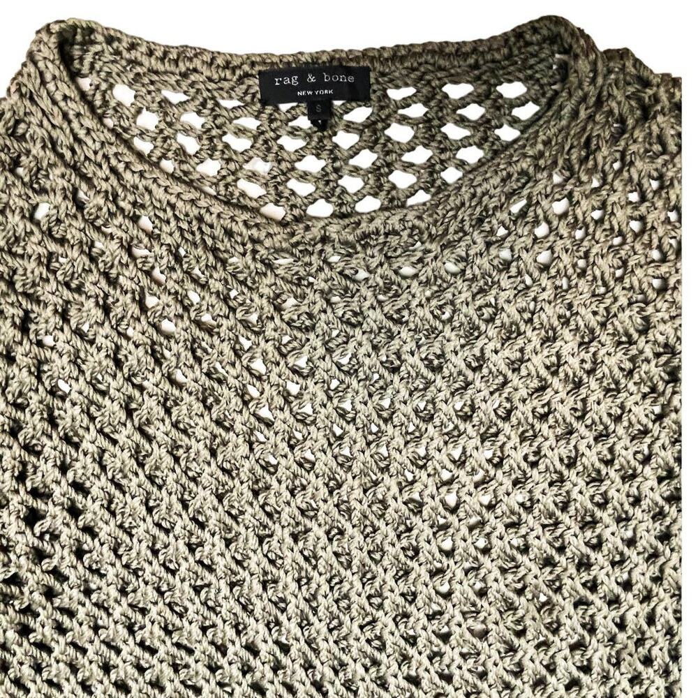 Rag & Bone Malory Side Split Open Knit Crochet Sw… - image 6